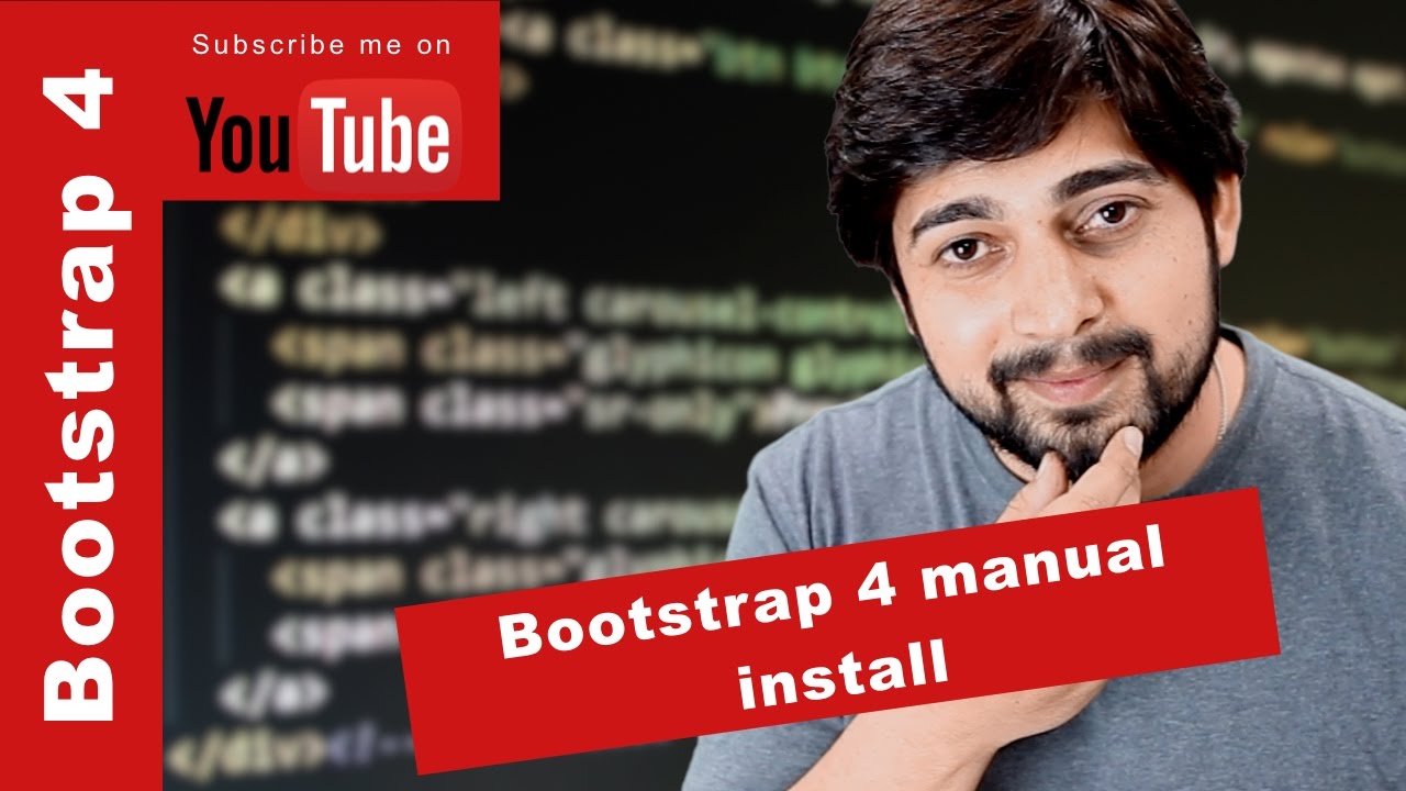 bootstrap 4 install